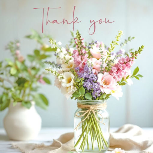 Picture of THANK YOU CARD FLOWERS